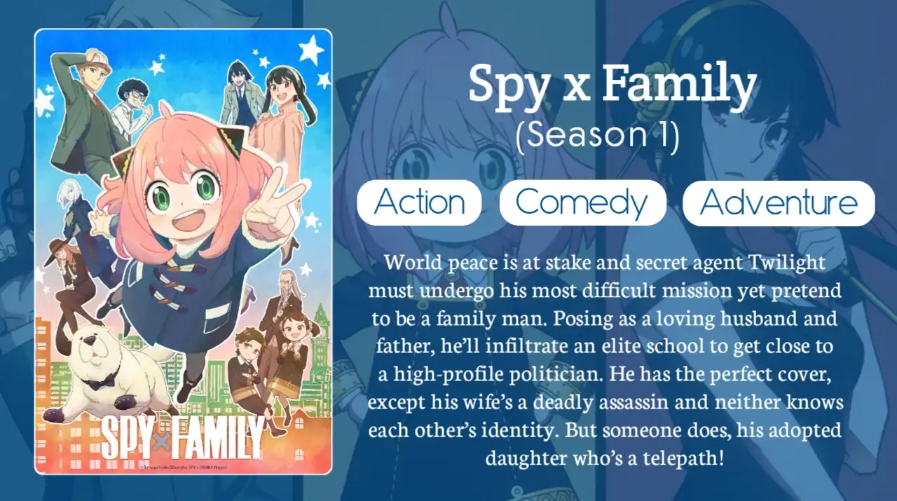 Spy x Family Season 1 Hindi Dubbed Download HD - HindiAnime.XYZ, SPY×FAMILY All Episode in Hindi